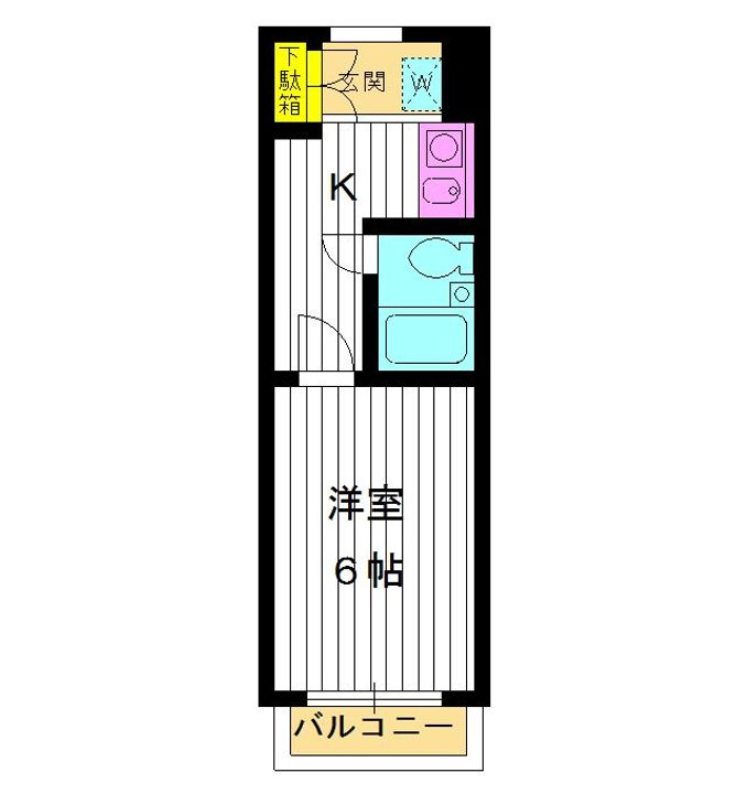 東京都練馬区旭丘2(マンション)の賃貸物件の間取り