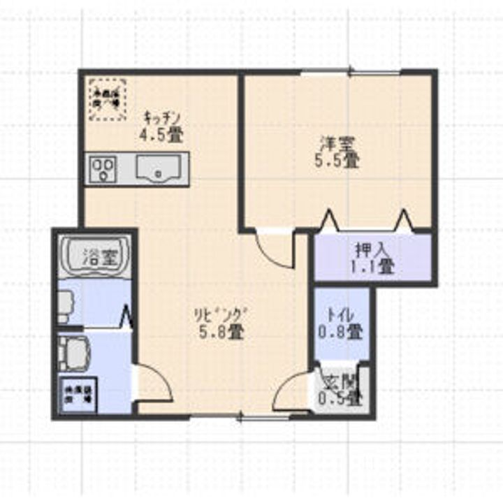 北海道札幌市豊平区水車町2(アパート)の賃貸物件の間取り