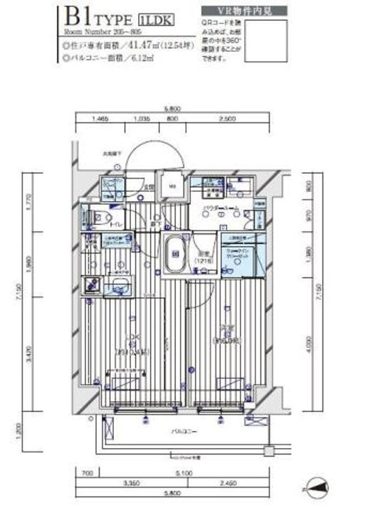 東京都台東区千束3(マンション)の賃貸物件の間取り