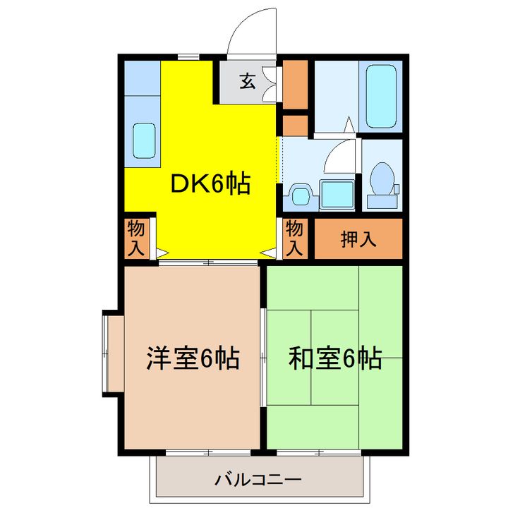 エスポワール柳生Bの間取り