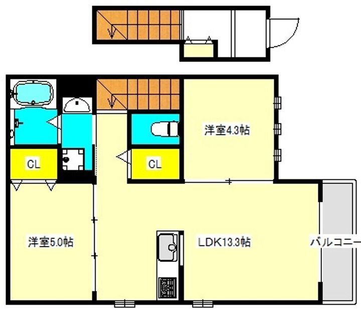 フェリーチェガレットの間取り