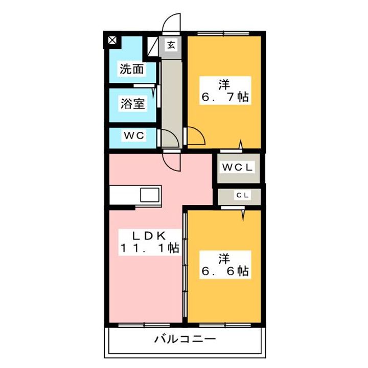 サンシャインユタカIIの間取り