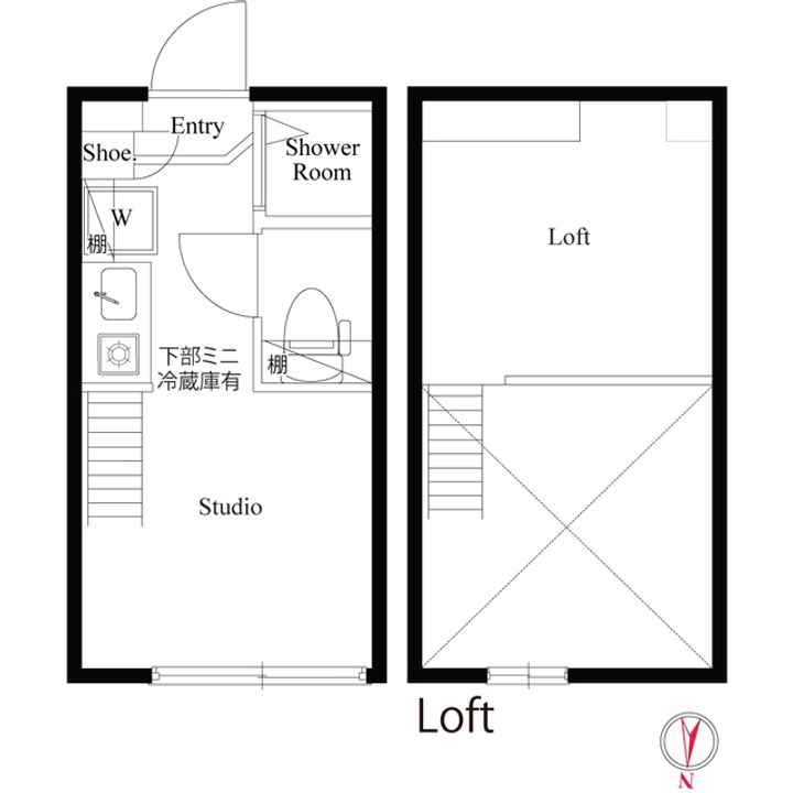 東京都北区上十条1(アパート)の賃貸物件の間取り