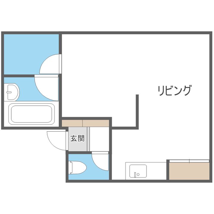 北海道札幌市中央区南六条西20(マンション)の賃貸物件の間取り