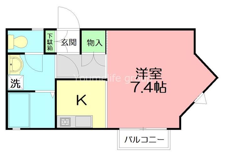 神奈川県鎌倉市玉縄4(アパート)の賃貸物件の間取り