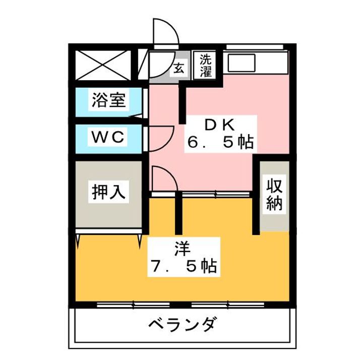ブランドール 北棟の間取り