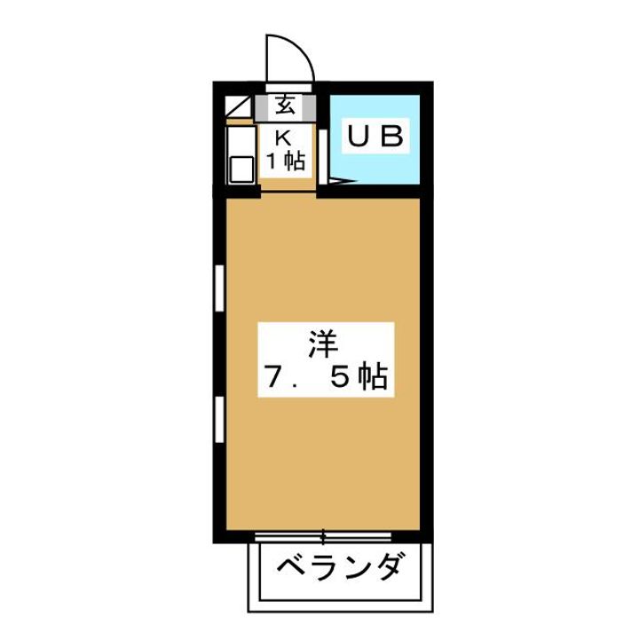 プラザ鶴川B棟の間取り