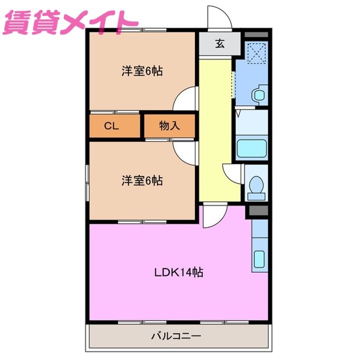 パークサイド笹野の間取り