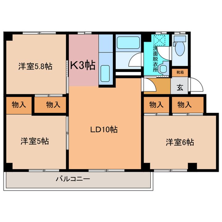第二西武ハイツの間取り