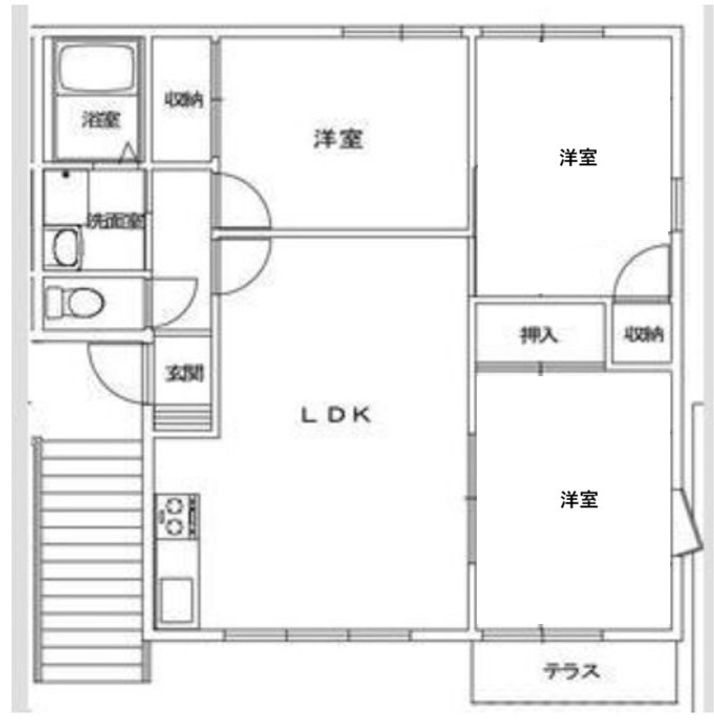 埼玉県羽生市東7(アパート)の賃貸物件の間取り