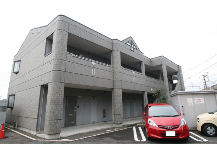 岡山県倉敷市大島の賃貸アパートの外観