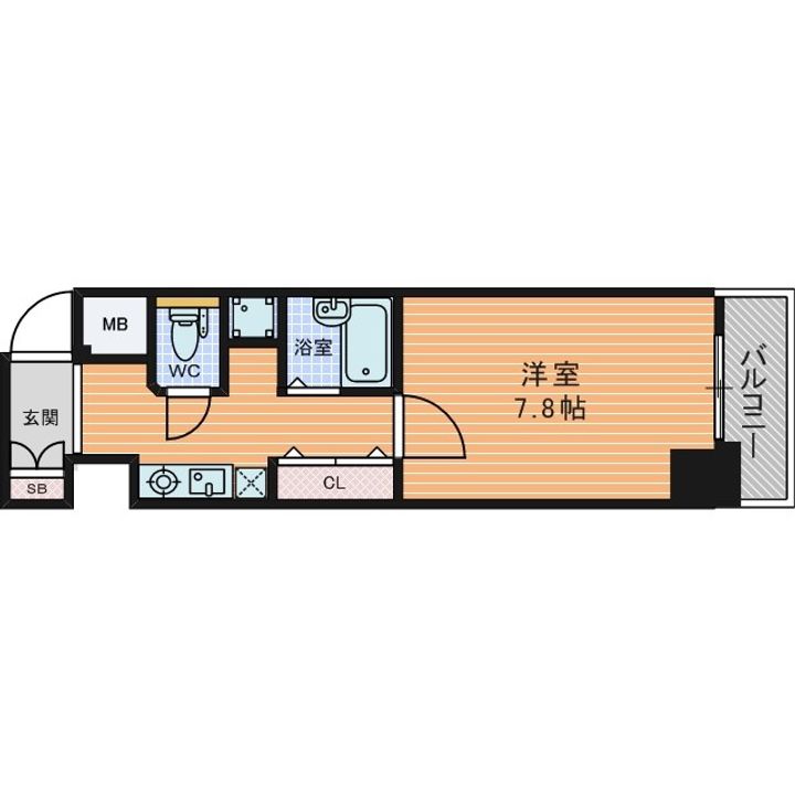 サムティ松屋町の間取り