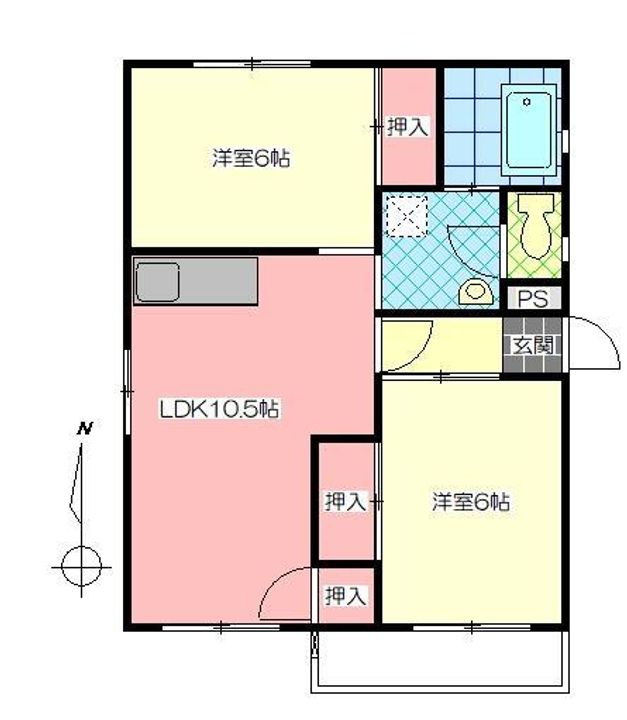 コーポ三晃の間取り