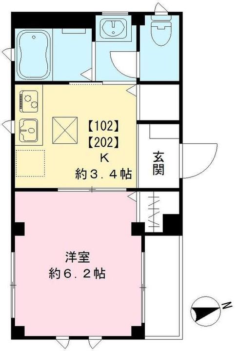 東京都豊島区池袋本町2(マンション)の賃貸物件の間取り