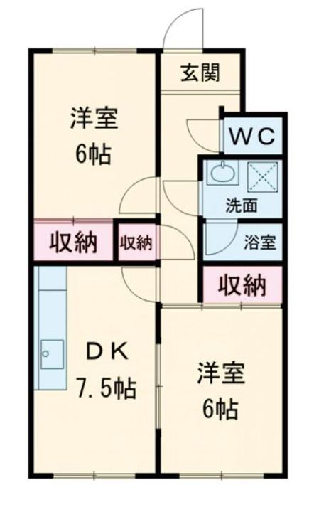 和歌山県和歌山市福島(マンション)の賃貸物件の間取り