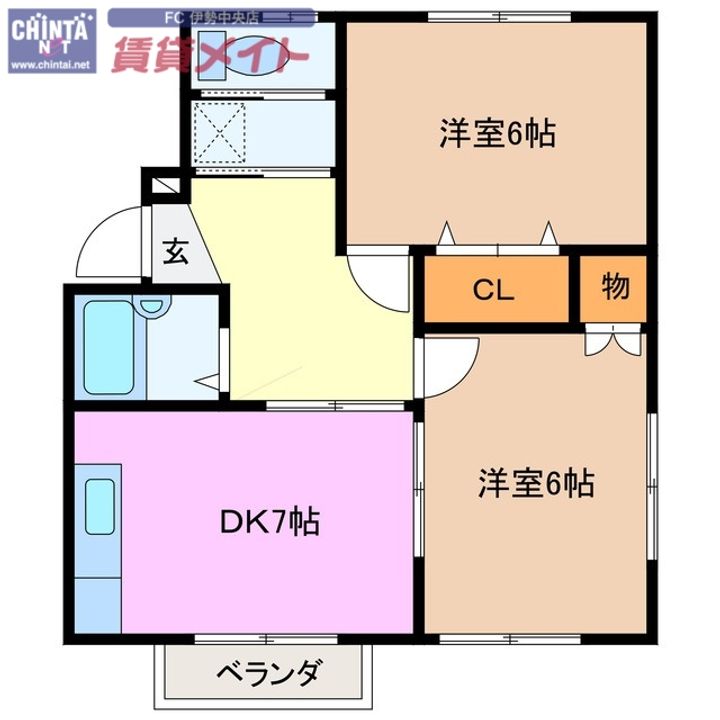 コーポ南本町の間取り