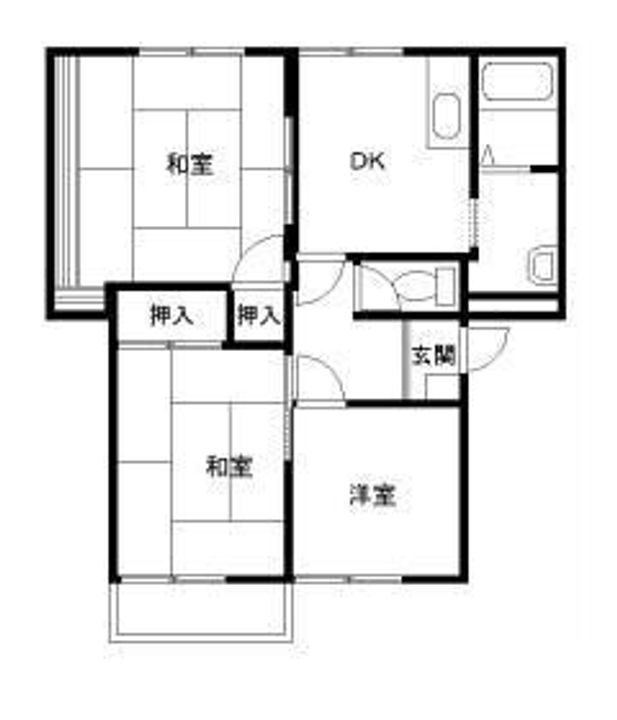 埼玉県熊谷市別府3(アパート)の賃貸物件の間取り