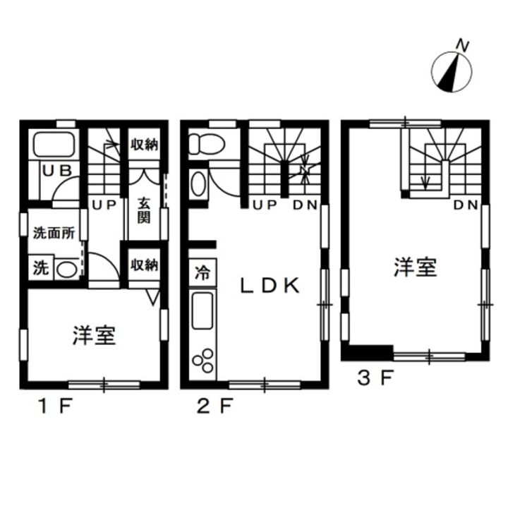 神奈川県横浜市南区二葉町1(一戸建)の賃貸物件の間取り