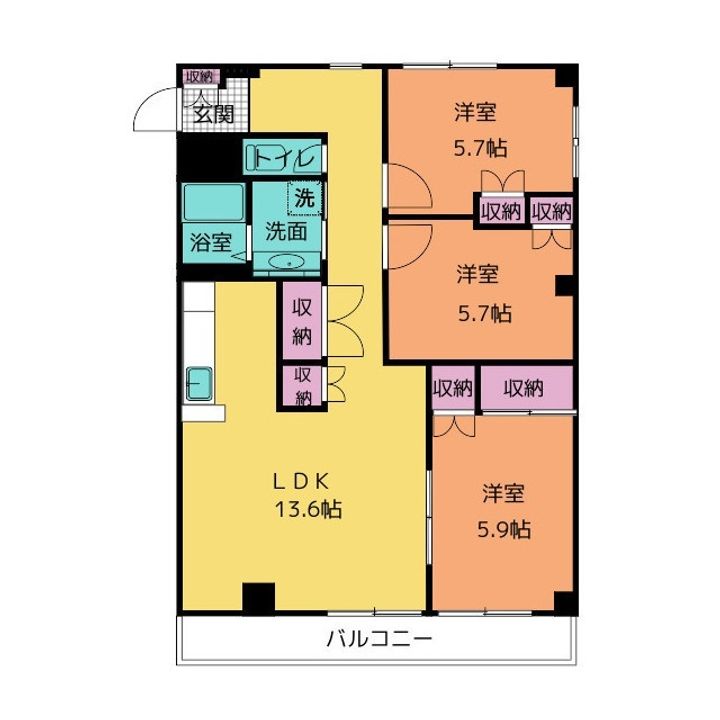 ワールド21の間取り