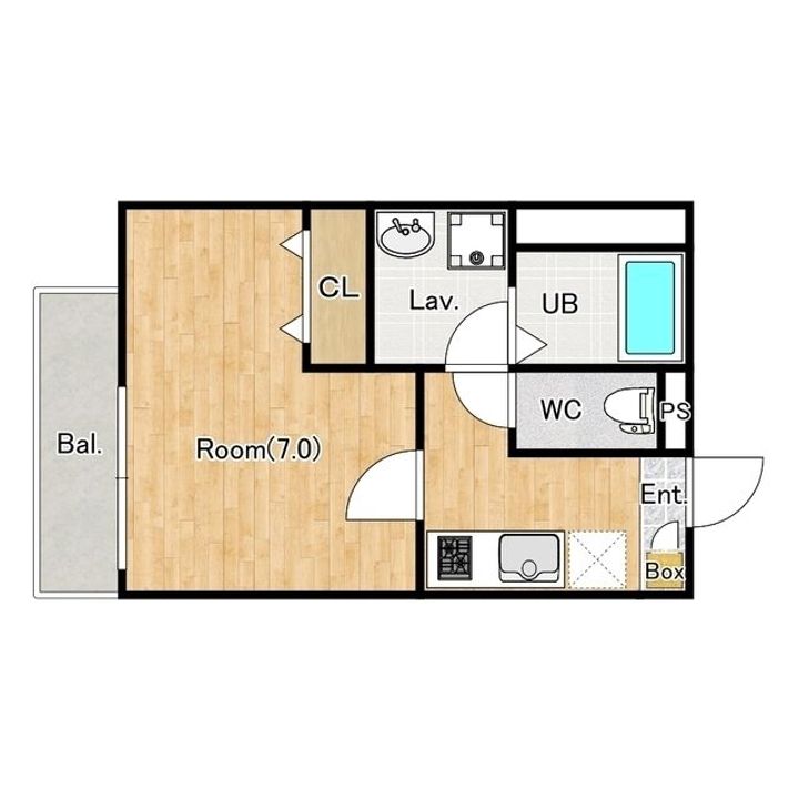 埼玉県さいたま市見沼区大字風渡野(アパート)の賃貸物件の間取り