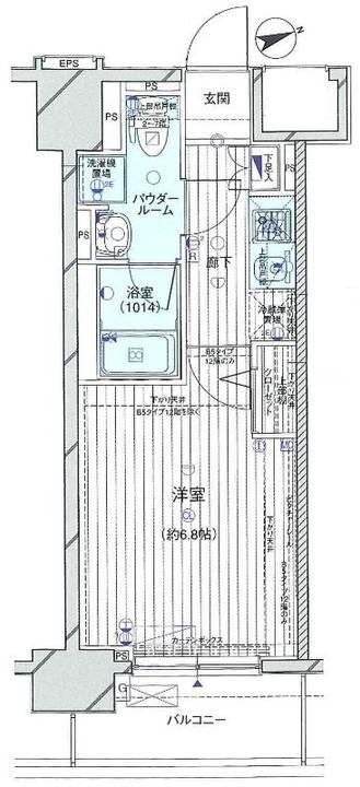 東京都大田区南蒲田2(マンション)の賃貸物件の間取り