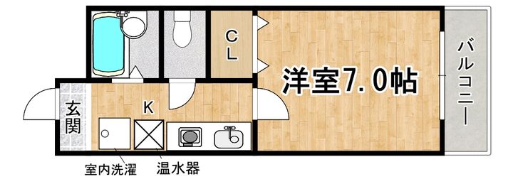 フレアコート北野の間取り