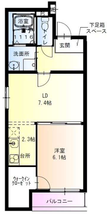 フジパレス浜寺石津西の間取り