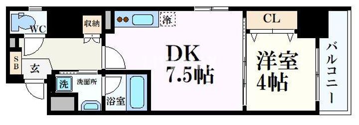 ベラジオ雅び京都円町駅前の間取り