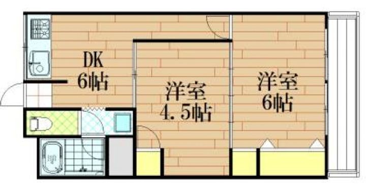 段堂マンションの間取り