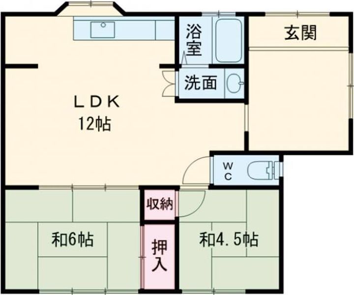 京都府京都市右京区鳴滝嵯峨園町(一戸建)の賃貸物件の間取り