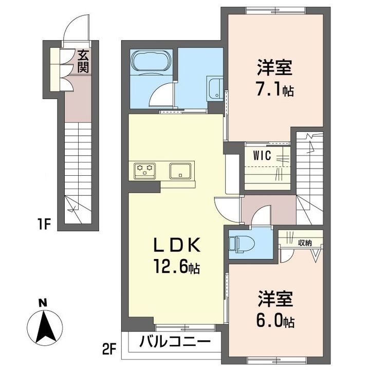 シャーメゾン田中の間取り
