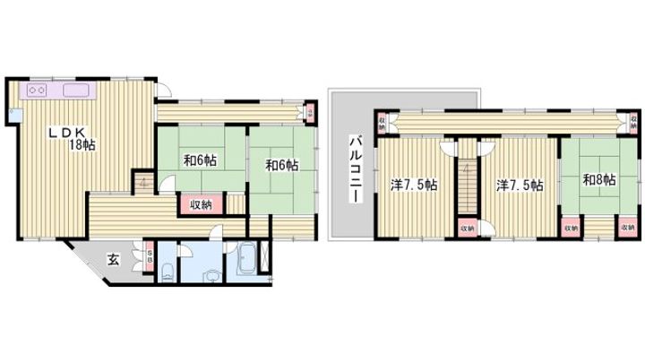 兵庫県姫路市御立西3(一戸建)の賃貸物件の間取り