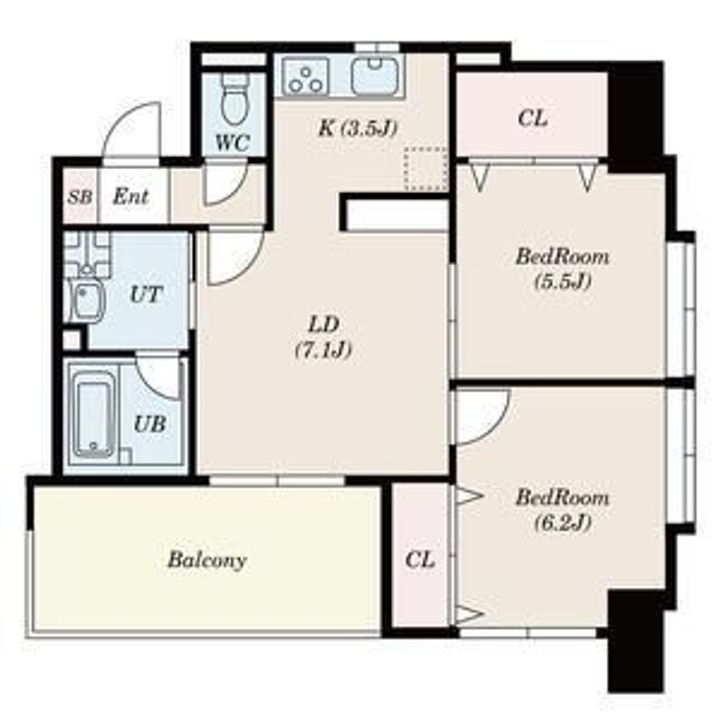 サムティ佐賀駅前Serenaの間取り