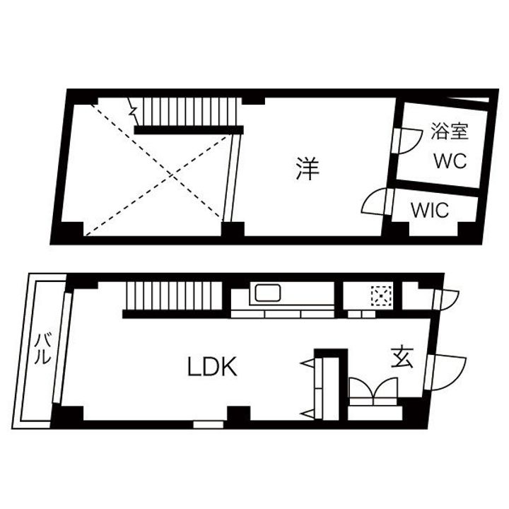 愛知県名古屋市西区則武新町3(マンション)の賃貸物件の間取り
