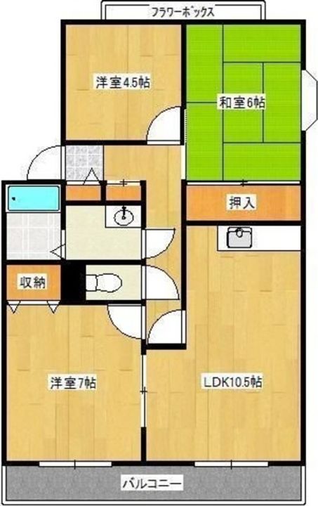 サンビレッジFUJIの間取り