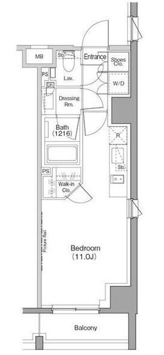 ザ・パークハビオ恵比寿プレイスの間取り
