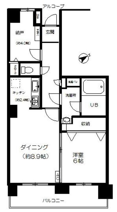 パーク・ノヴァ市川の間取り