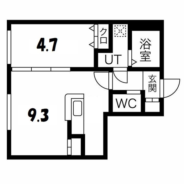 ル・ヌアージュ山鼻南の間取り