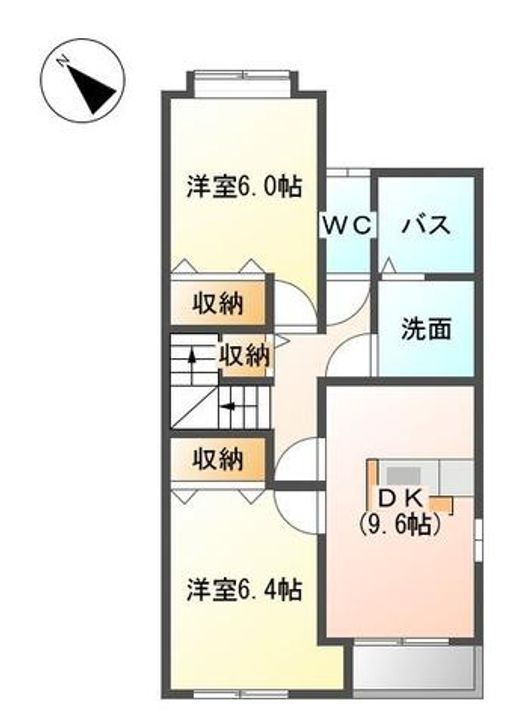 愛知県名古屋市緑区八つ松1(アパート)の賃貸物件の間取り