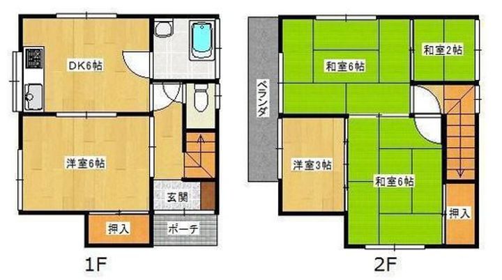 広島県広島市南区堀越1(一戸建)の賃貸物件の間取り