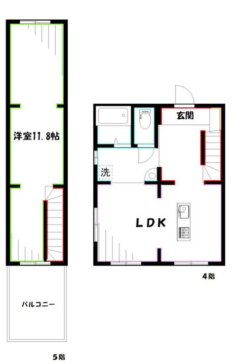 カゼトツキの間取り
