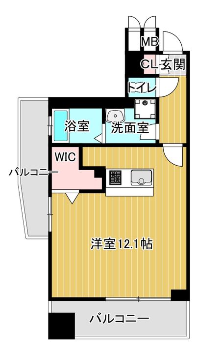 エスティメゾン京橋の間取り