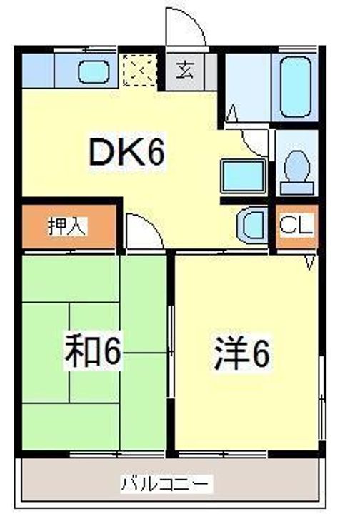 シティハイムエスポアールA棟の間取り