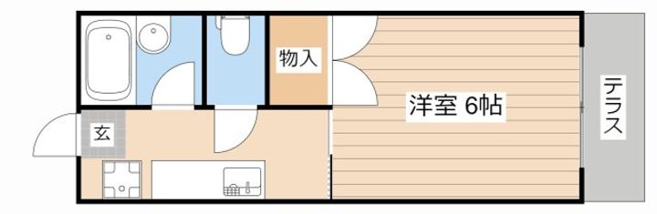 滋賀県彦根市八坂町(アパート)の賃貸物件の間取り