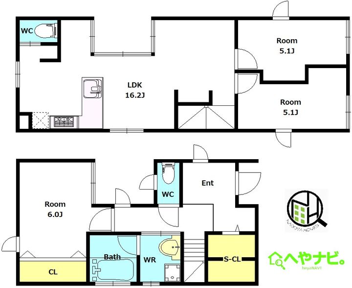 愛知県名古屋市昭和区元宮町3(一戸建)の賃貸物件の間取り
