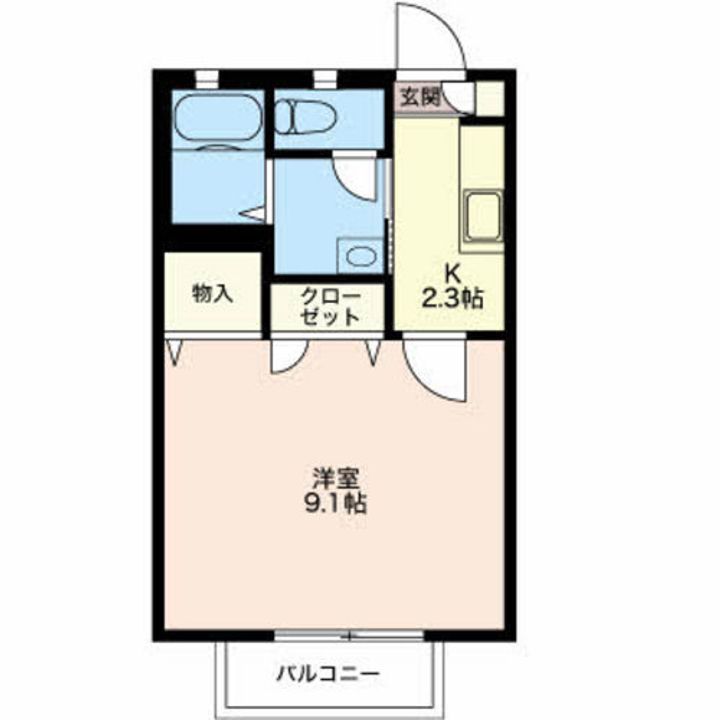 新潟県新発田市富塚町1(アパート)の賃貸物件の間取り