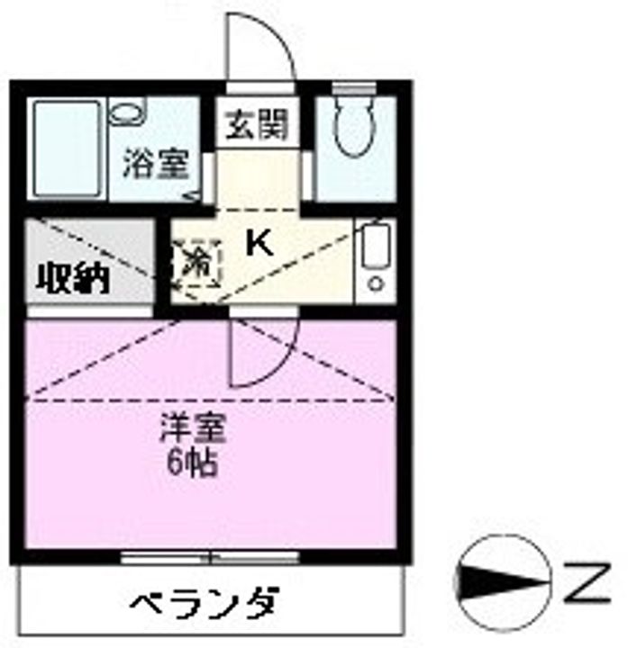 ライフ一ノ割の間取り