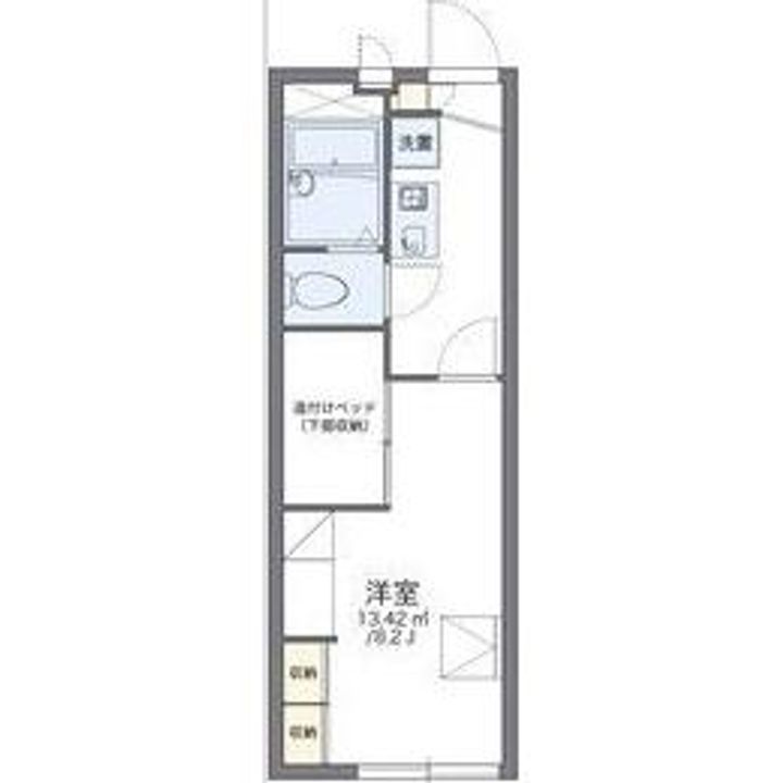 岐阜県土岐市泉町久尻(アパート)の賃貸物件の間取り