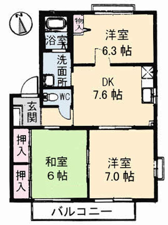 ファミリア坂Iの間取り