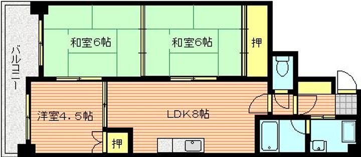 シャルム神田の間取り